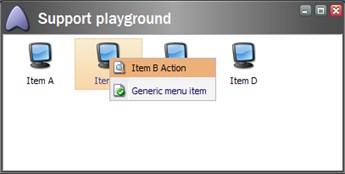 Context menu