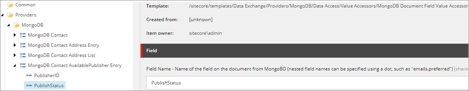 MongoDB Document Field Value Accessor