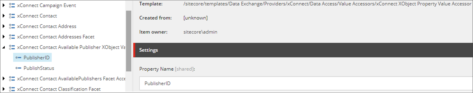 xConnect XObject Property Value Accessor