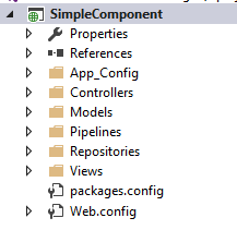 Simple component config file example.