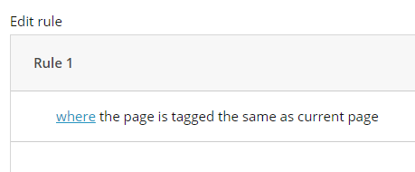 Boost results for pages with the same tag.