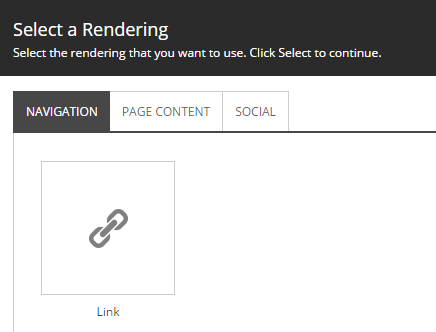 Select a rendering.