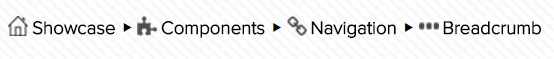Icon breadcrumb example