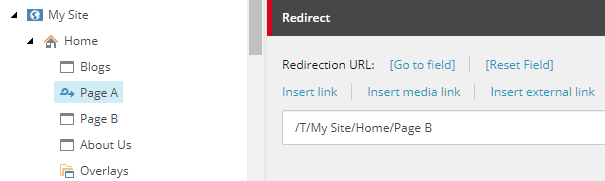 Request the exact redirect item in the content tree to trigger the redirection.