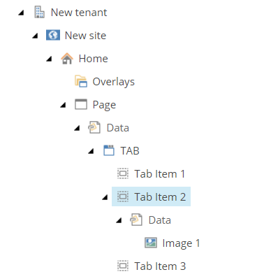 Tabs example in CE where datasource is saved within the composite.