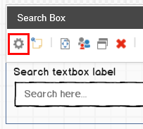 Click edit to display the search box fields.